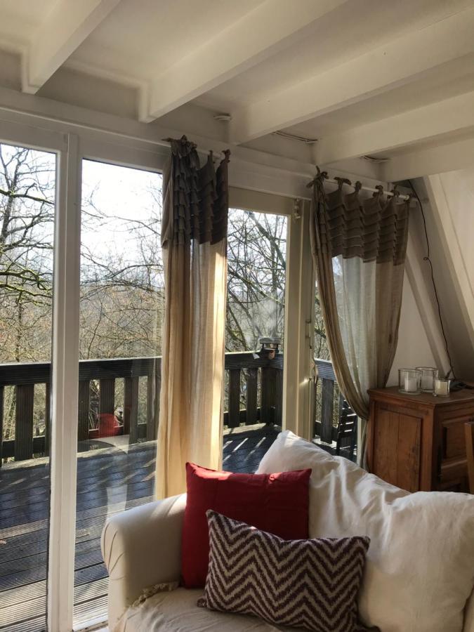 Heavenly Renovated Cabin Near Pittoresque Durbuy - Whistler Villa Exteriör bild